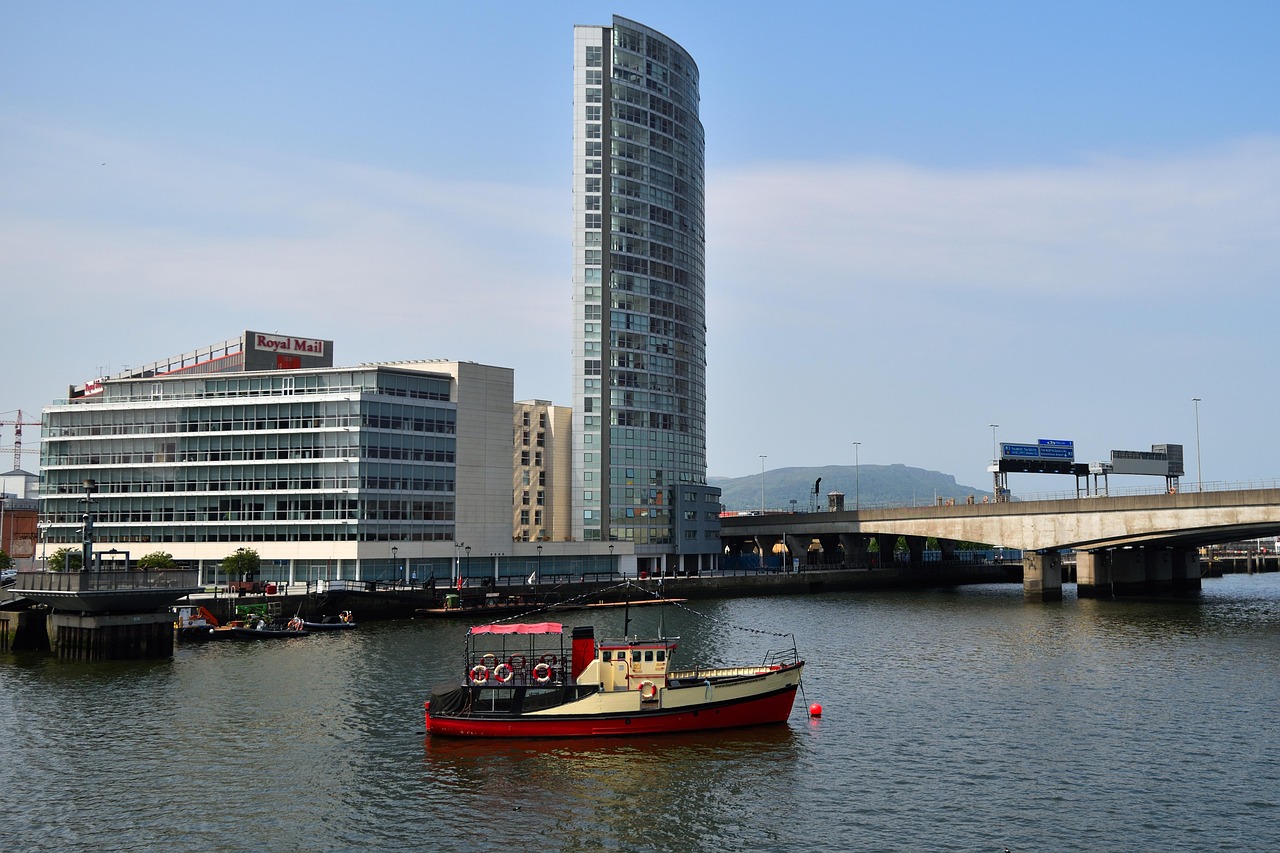 Belfast city and waterfront highlighting corporate event venues and conference spaces.